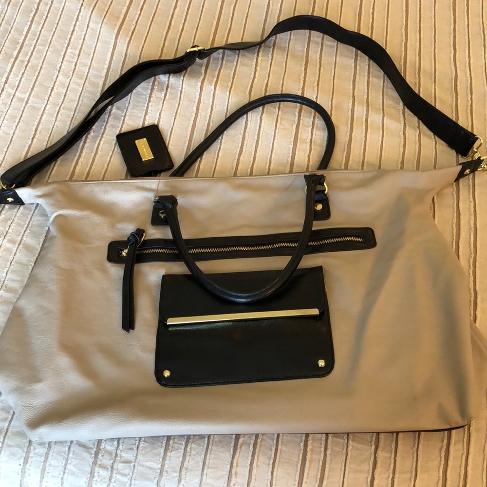 Steve Madden Leather Duffel Bag